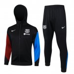 Barcelona Hooded Trainingsjacke 2024-25 Schwarze